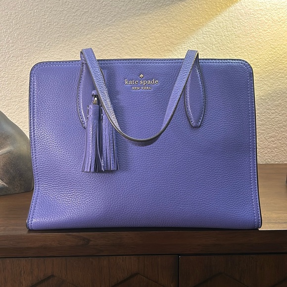 kate spade Handbags - Kate Spade medium top zip satchel WKRU6703 Rowe periwinkle twilight 445